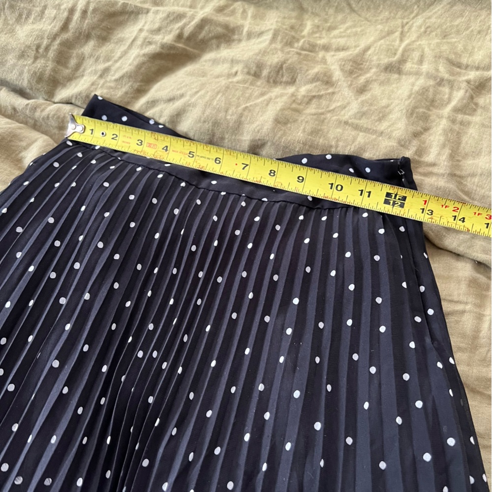 Sezane Black and White Polka Dot knee length Skirt - Picture 4 of 7